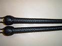 3ft Black 12 plait Matched pair of Signal Whips B